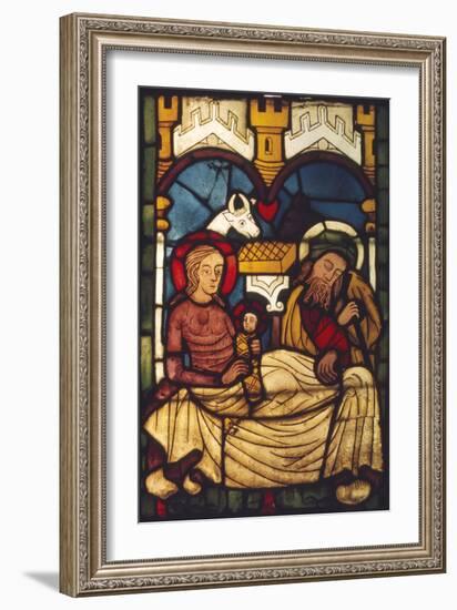 Holy Family in the Stable from a Swedish Church, c20th century-Unknown-Framed Giclee Print