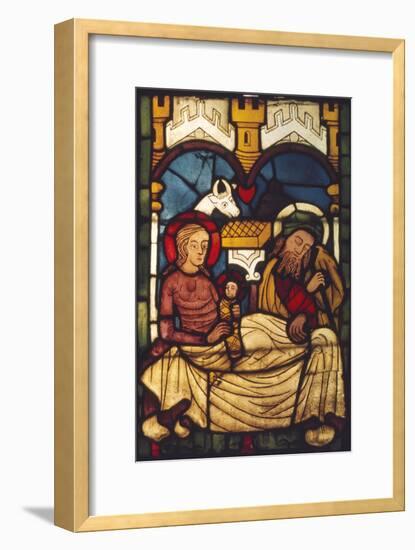 Holy Family in the Stable from a Swedish Church, c20th century-Unknown-Framed Giclee Print