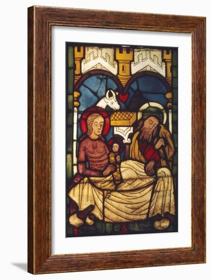 Holy Family in the Stable from a Swedish Church, c20th century-Unknown-Framed Giclee Print