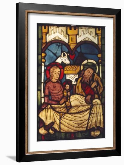 Holy Family in the Stable from a Swedish Church, c20th century-Unknown-Framed Giclee Print