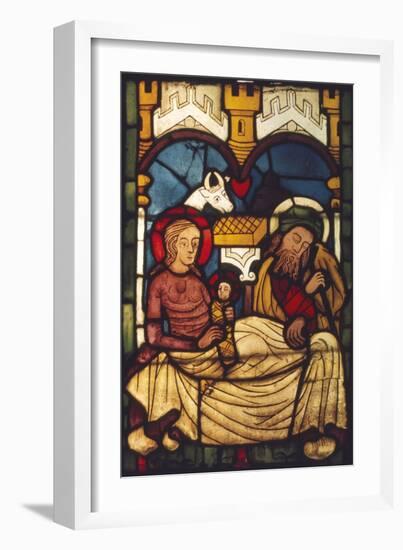 Holy Family in the Stable from a Swedish Church, c20th century-Unknown-Framed Giclee Print