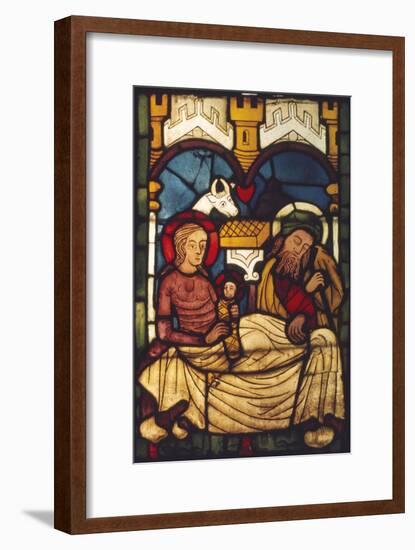 Holy Family in the Stable from a Swedish Church, c20th century-Unknown-Framed Giclee Print