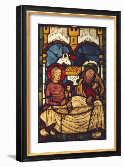 Holy Family in the Stable from a Swedish Church, c20th century-Unknown-Framed Giclee Print