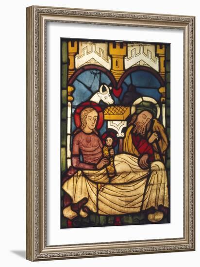 Holy Family in the Stable from a Swedish Church, c20th century-Unknown-Framed Giclee Print