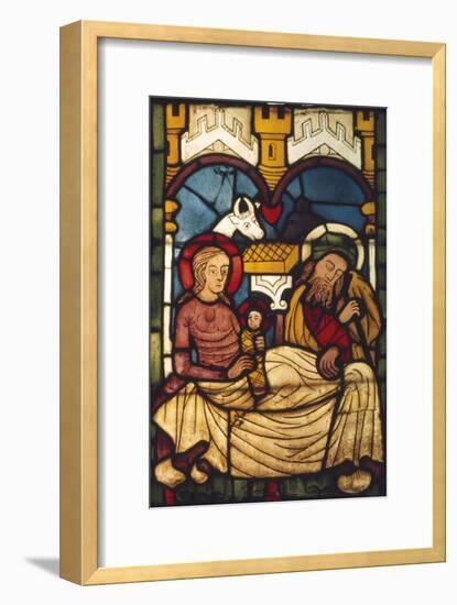 Holy Family in the Stable from a Swedish Church, c20th century-Unknown-Framed Giclee Print