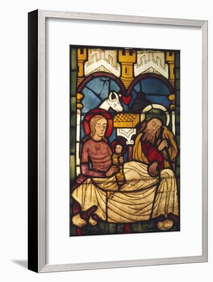 Holy Family in the Stable from a Swedish Church, c20th century-Unknown-Framed Giclee Print