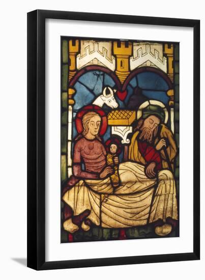 Holy Family in the Stable from a Swedish Church, c20th century-Unknown-Framed Giclee Print