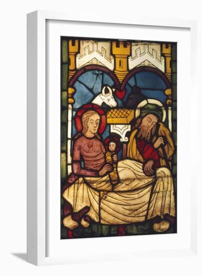 Holy Family in the Stable from a Swedish Church, c20th century-Unknown-Framed Giclee Print