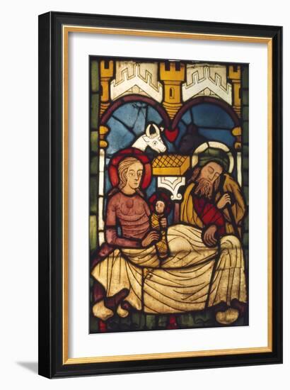 Holy Family in the Stable from a Swedish Church, c20th century-Unknown-Framed Giclee Print