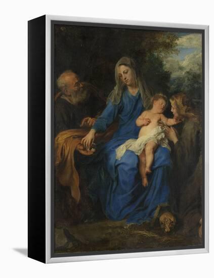 Holy Family with Mary Magdalene-Anthony Van Dyck-Framed Stretched Canvas