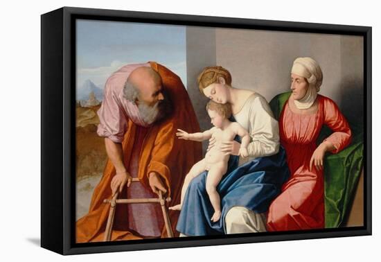Holy Family with Saint Anne, C.1520-Vincenzo Di Biagio Catena-Framed Premier Image Canvas