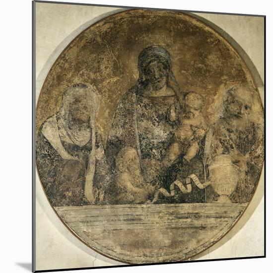 Holy Family with Saints Elizabeth and John, 1509-1511-null-Mounted Giclee Print