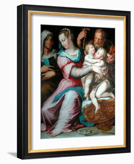 Holy Family with St John-Giorgio Vasari-Framed Giclee Print