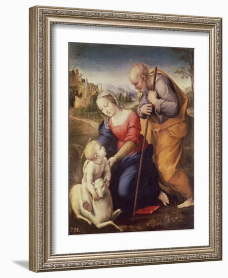 Holy Family with the Lamb-Raphael-Framed Giclee Print