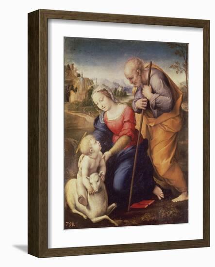 Holy Family with the Lamb-Raphael-Framed Giclee Print