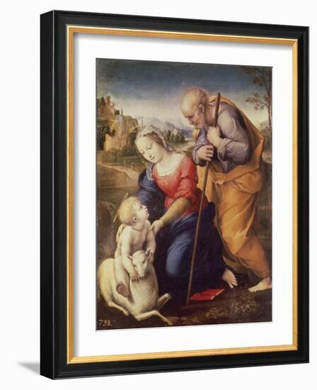 Holy Family with the Lamb-Raphael-Framed Giclee Print