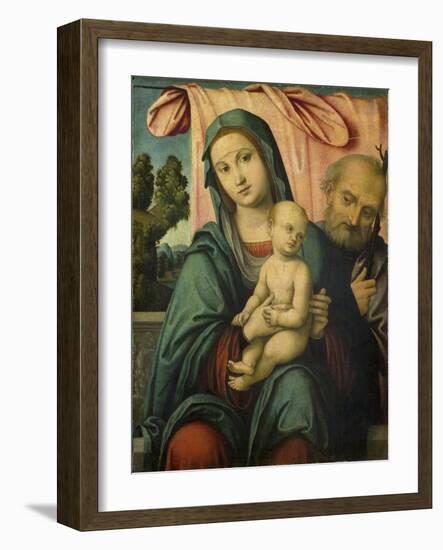 Holy Family-Lorenzo Costa-Framed Art Print