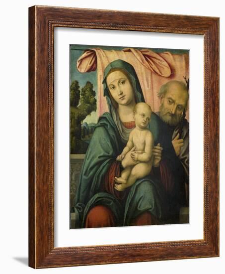 Holy Family-Lorenzo Costa-Framed Art Print