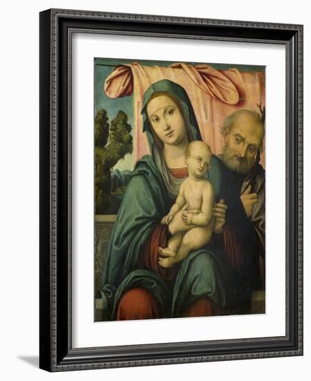 Holy Family-Lorenzo Costa-Framed Art Print