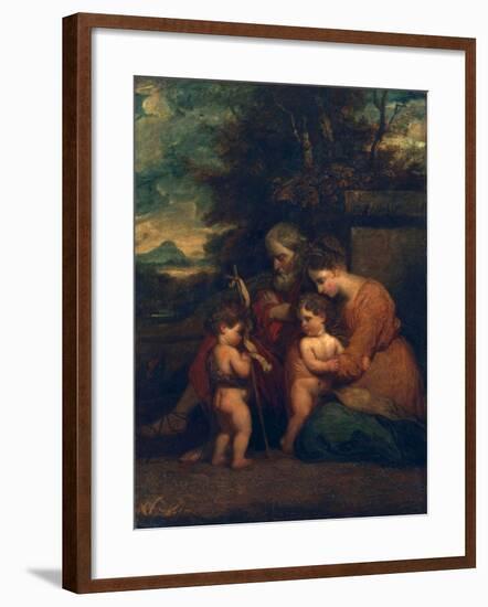 Holy Family-Sir Joshua Reynolds-Framed Giclee Print