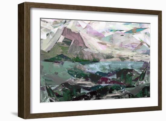 Holy Island, 2017, Mixed Media On Wood Panel-David McConochie-Framed Giclee Print