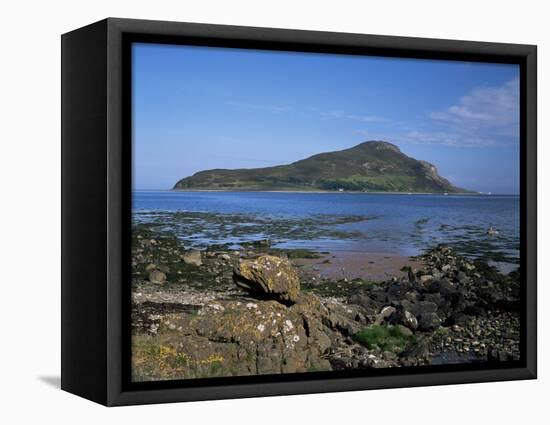 Holy Island from the Isle of Arran, Strathclyde, Scotland, United Kingdom-Roy Rainford-Framed Premier Image Canvas