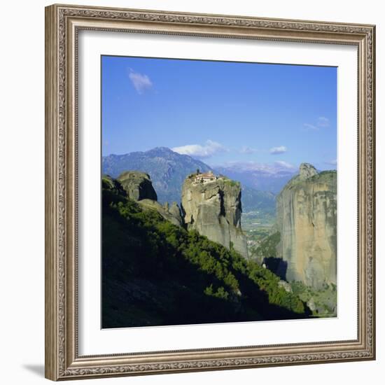 Holy Monastery of Aghia Triada (Holy Trinity), Meteora, Unesco World Heritage Site, Greece, Europe-Tony Gervis-Framed Photographic Print