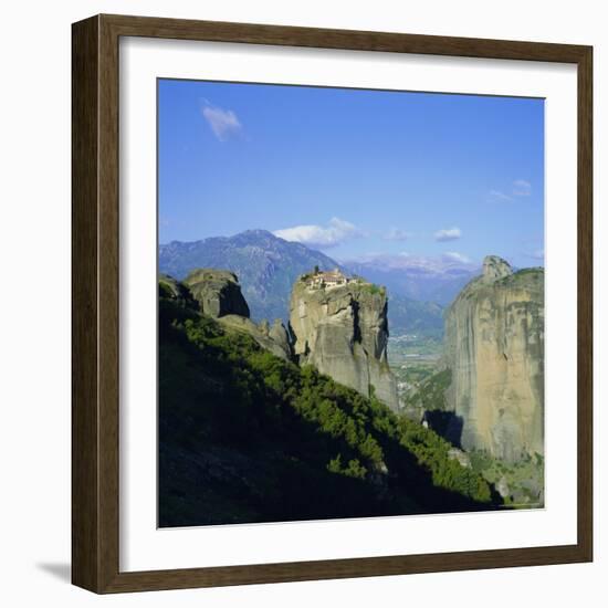 Holy Monastery of Aghia Triada (Holy Trinity), Meteora, Unesco World Heritage Site, Greece, Europe-Tony Gervis-Framed Photographic Print