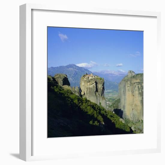 Holy Monastery of Aghia Triada (Holy Trinity), Meteora, Unesco World Heritage Site, Greece, Europe-Tony Gervis-Framed Photographic Print