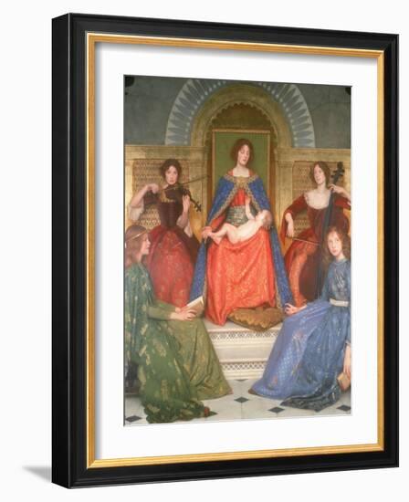 Holy Motherhood, C.1902-Thomas Cooper Gotch-Framed Giclee Print