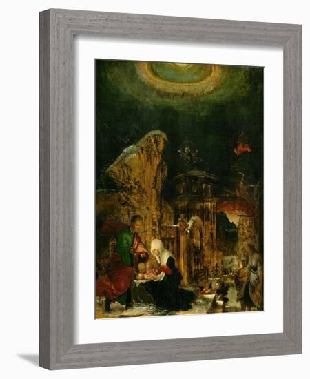 Holy Night, 1520-1525-Albrecht Altdorfer-Framed Giclee Print