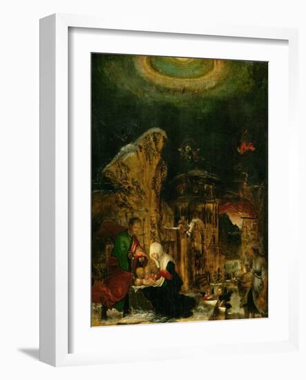 Holy Night, 1520-1525-Albrecht Altdorfer-Framed Giclee Print