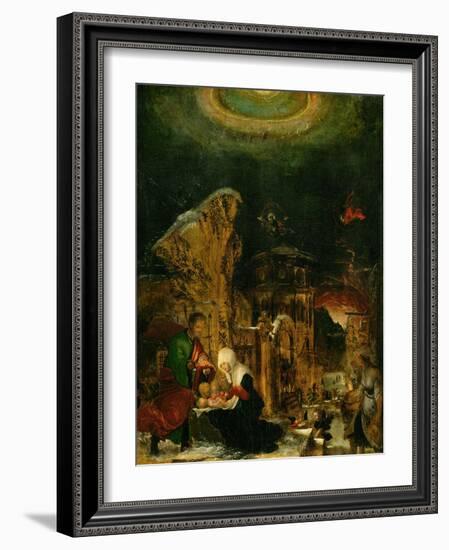 Holy Night, 1520-1525-Albrecht Altdorfer-Framed Giclee Print