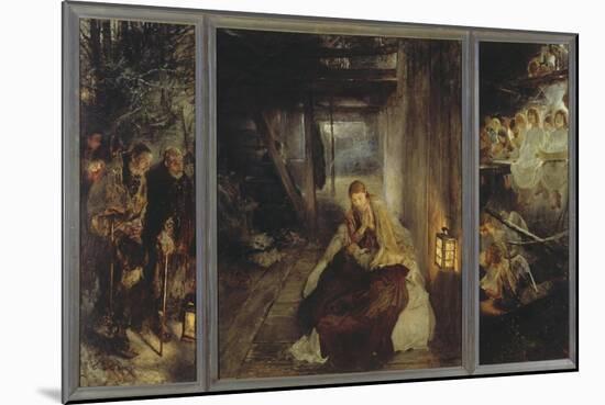 Holy Night (Triptych), 1888-89-Fritz von Uhde-Mounted Giclee Print