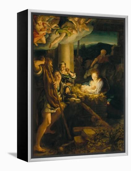 Holy Night-Antonio Allegri Da Correggio-Framed Premier Image Canvas