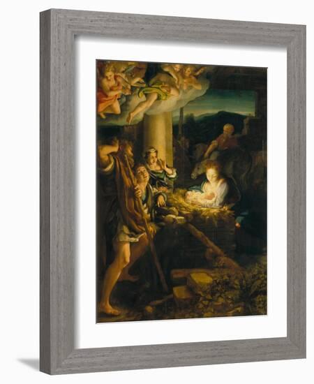 Holy Night-Antonio Allegri Da Correggio-Framed Giclee Print