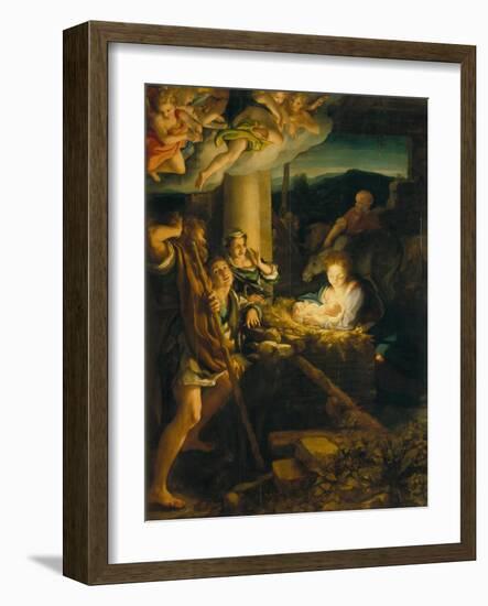 Holy Night-Antonio Allegri Da Correggio-Framed Giclee Print