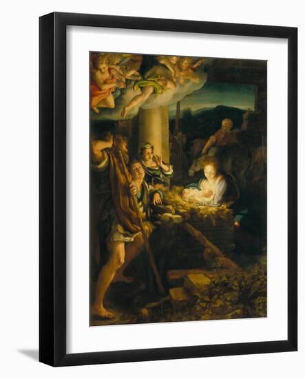 Holy Night-Antonio Allegri Da Correggio-Framed Giclee Print