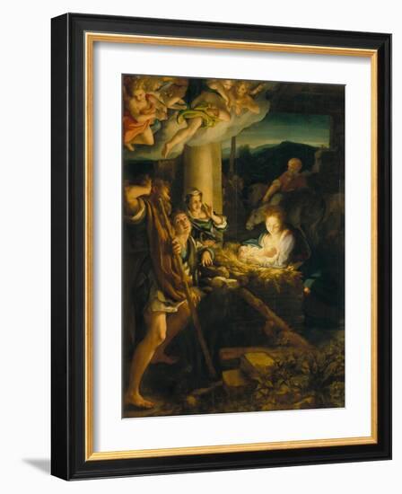 Holy Night-Antonio Allegri Da Correggio-Framed Giclee Print