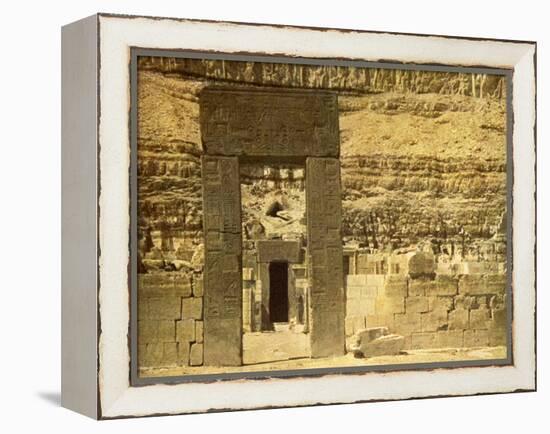 Holy of Holies in the Temple of El Bahri, Egypt-English Photographer-Framed Premier Image Canvas