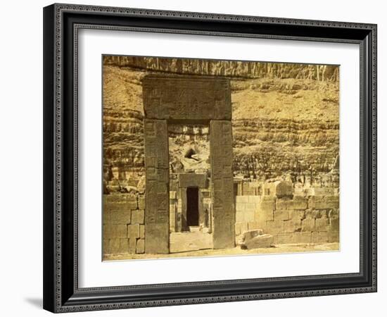 Holy of Holies in the Temple of El Bahri, Egypt-English Photographer-Framed Giclee Print