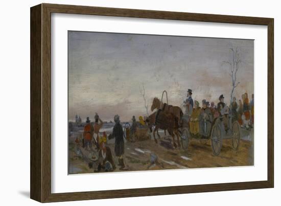 Holy Saturday Evening, End 1860S-Early 1870S-Vasili Grigoryevich Perov-Framed Giclee Print