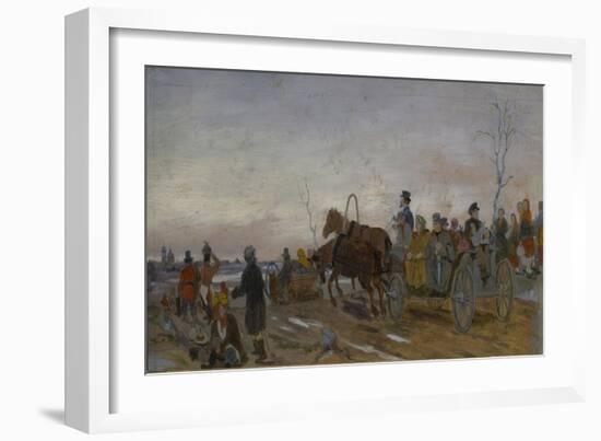 Holy Saturday Evening, End 1860S-Early 1870S-Vasili Grigoryevich Perov-Framed Giclee Print