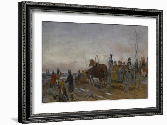 Holy Saturday Evening, End 1860S-Early 1870S-Vasili Grigoryevich Perov-Framed Giclee Print