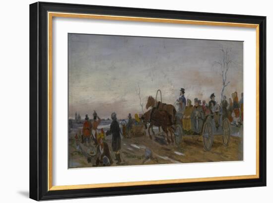 Holy Saturday Evening, End 1860S-Early 1870S-Vasili Grigoryevich Perov-Framed Giclee Print