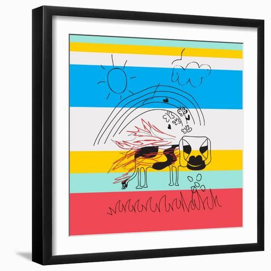 Holy Shit Annimo-null-Framed Art Print