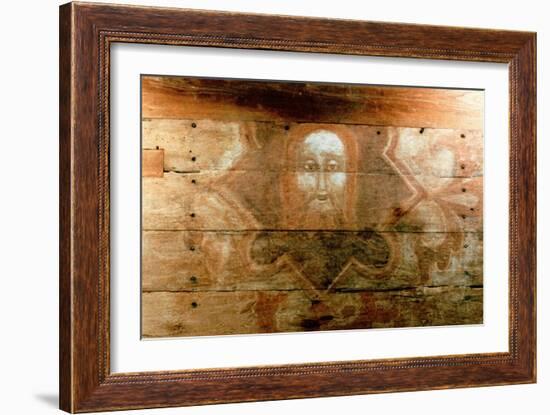 Holy Shroud: Templar Panel Painting-null-Framed Giclee Print