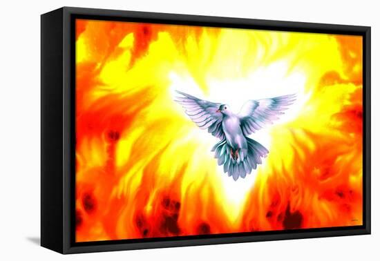 Holy Spirit Fire-Spencer Williams-Framed Premier Image Canvas