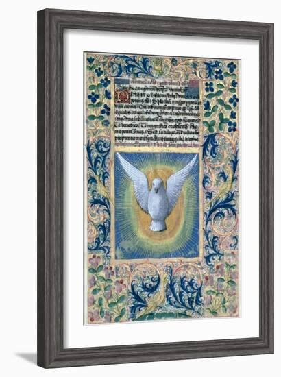 Holy Spirit, from the Book of Hours of Louis D'Orleans, c.1469-Jean Colombe-Framed Giclee Print