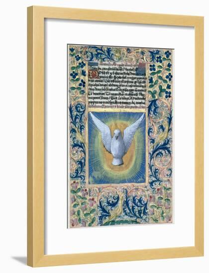 Holy Spirit, from the Book of Hours of Louis D'Orleans, c.1469-Jean Colombe-Framed Giclee Print